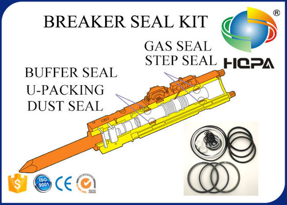 Blue + White + Black Hydraulic Hammer Seal Kit For Breaker Repair Parts Standard Size